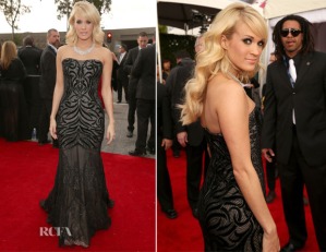 Carrie-Underwood-In-Roberto-Cavalli-2013-Grammy-Awards